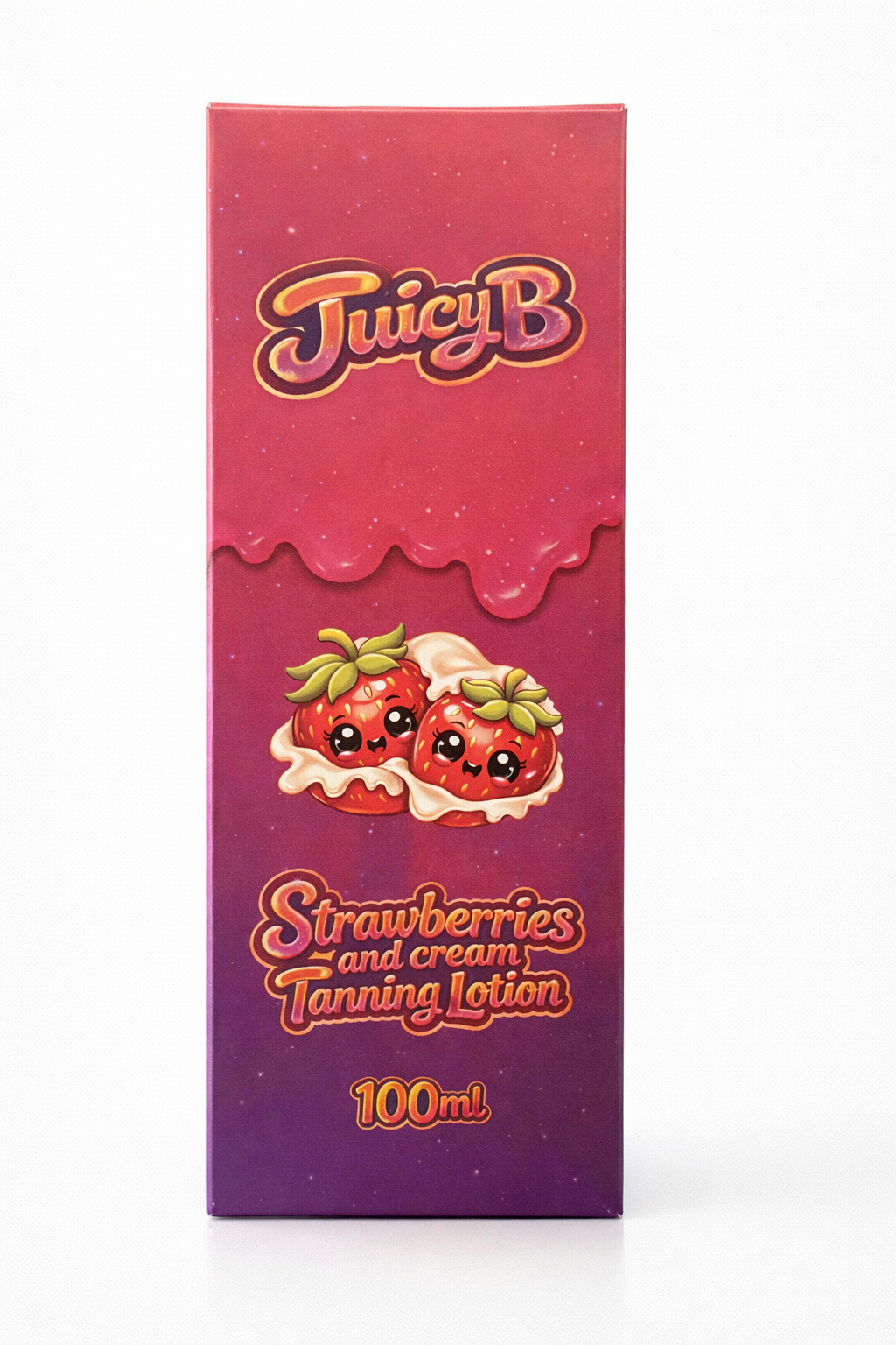 juicy B strawberries and cream