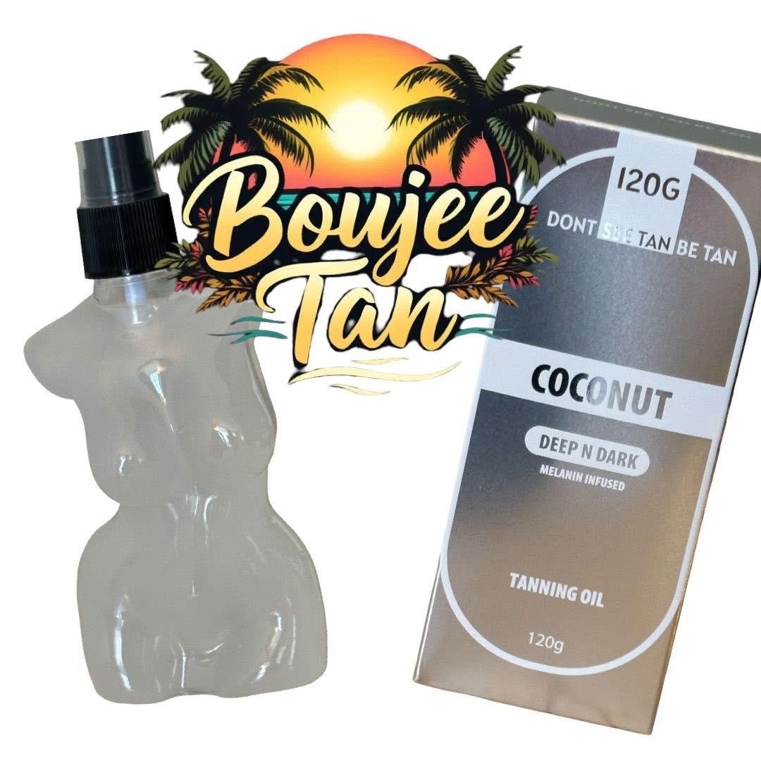 Boujee Deep N Dark Melanin Infused Tanning Oils