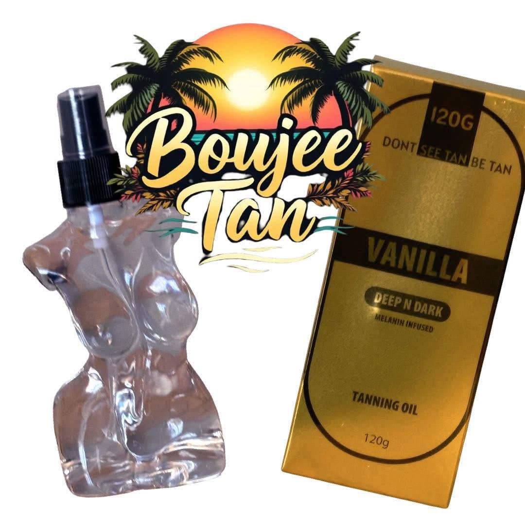 Boujee Deep N Dark Melanin Infused Tanning Oils